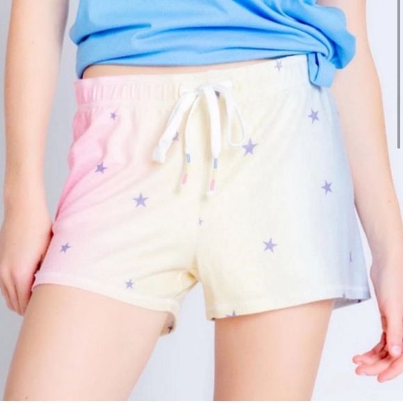 PJ Salvage Other - PJ Salvage Peachy Party Star Print Ombre Lounge/Pajama Shorts, Size XL. NWT!